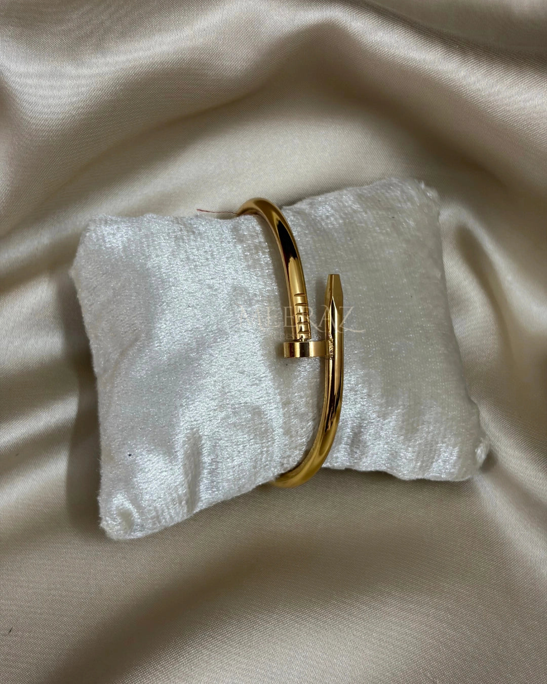 Classic | Gold Nail Accent | Bangle & Cuff | Tarnish-Resistant