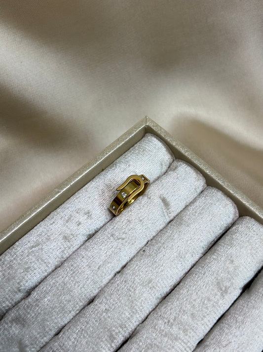 Minimalist Gold | Belt Buckle | Statement Ring