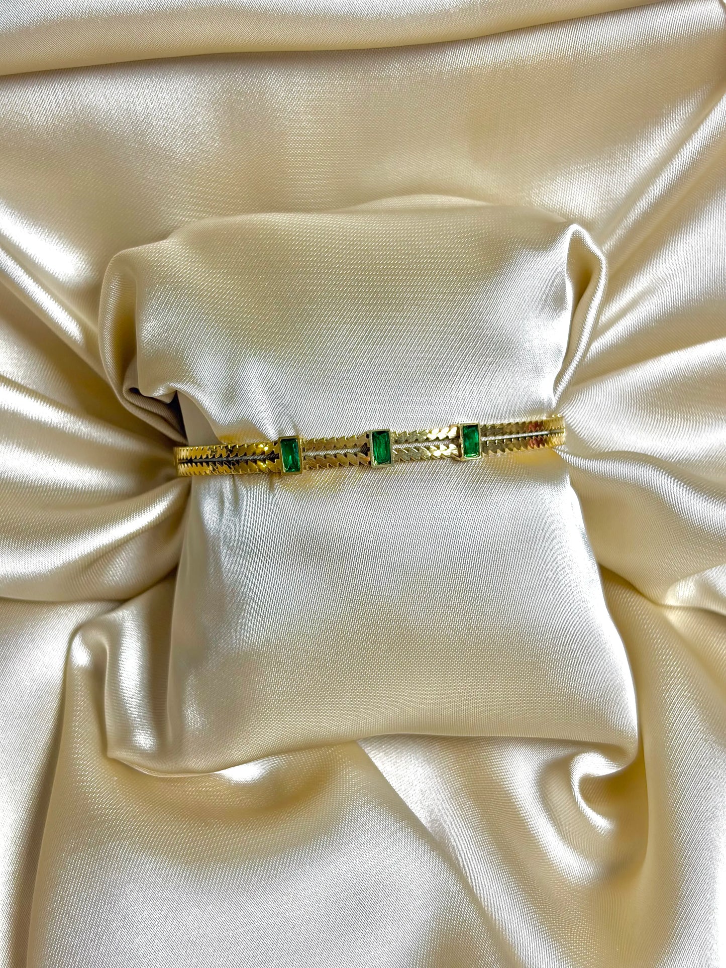 Emerald | Luxe Sage Handcuff | Water-resistant