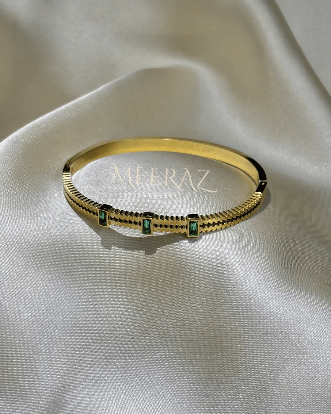 Emerald | Luxe Sage Handcuff | Water-resistant